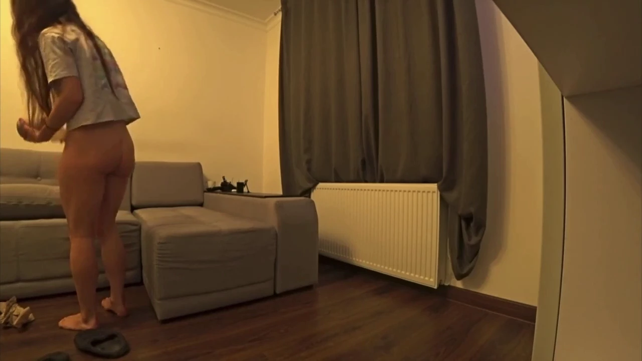 After a long day at work, couple engages in intimate activities at home porn video